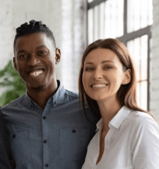 Group of people smiling